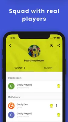 Goaly Tournaments & Teams android App screenshot 1